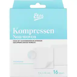 Etos Etos Gaaskompressen 7,5 x 7,5 16 stuks aanbieding