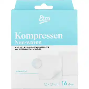 Etos Etos Gaaskompressen 7,5 x 7,5 16 stuks aanbieding
