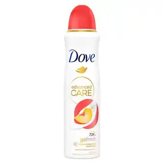 Etos Dove Advanced Care Peach Anti-transpirant Deodorant Spray 150 ML aanbieding