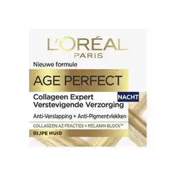 Etos L'Oréal Paris Age Perfect Collageen Expert Nachtcrème 50 ML aanbieding