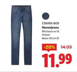 Lidl Esmara Men Herenjeans aanbieding