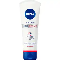 Etos NIVEA 3in1 Repair Handcrème 100 ML aanbieding