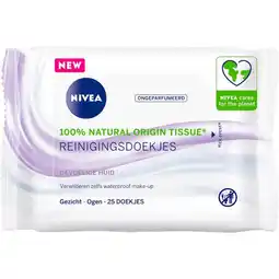 Etos NIVEA Sensitive Reinigingsdoekjes 25 stuks aanbieding