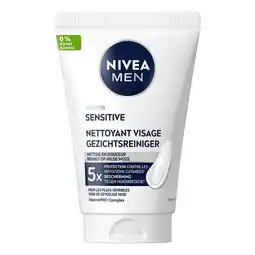 Etos NIVEA MEN Sensitive Face Wash 100 ML aanbieding