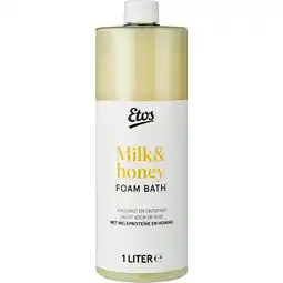 Etos Etos Milk & Honey Badschuim 1 liter aanbieding