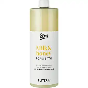 Etos Etos Milk & Honey Badschuim 1 liter aanbieding