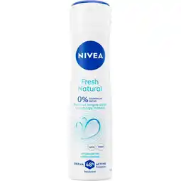 Etos NIVEA Fresh Natural Deodorant Spray 150 ML aanbieding