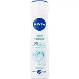 Etos NIVEA Fresh Natural Deodorant Spray 150 ML aanbieding
