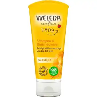 Etos Weleda Calendula Babyshampoo & Douchecrème 200 ML aanbieding