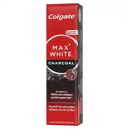 Etos Colgate Max White Charcoal Whitening Tandpasta - 75 ML aanbieding