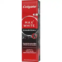 Etos Colgate Max White Charcoal Whitening Tandpasta - 75 ML aanbieding