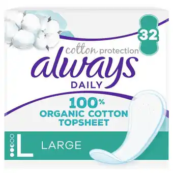 Etos ALWAYS DAILY COT LINER L 32 - BP aanbieding