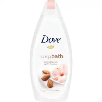 Etos Dove Caring Bath Amandelmelk & Hibiscus Badcrème 450 ml aanbieding