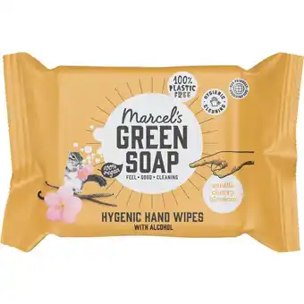 Etos Marcel's Green Soap Vanilla & Cherry Blossom Hygienische Handdoekjes aanbieding