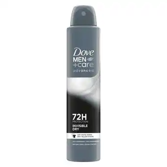 Etos Dove Men+Care Advanced Invisible Dry Anti-Transpirant Deodorant Spray 200 ML aanbieding