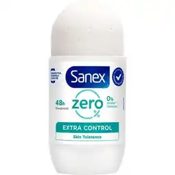 Etos Sanex Zero% Extra Control Deodorant Roller 50 ML aanbieding