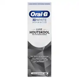 Etos Oral-B 3D White Advanced Houtskool Tandpasta - 75 ML aanbieding
