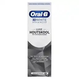 Etos Oral-B 3D White Advanced Houtskool Tandpasta - 75 ML aanbieding