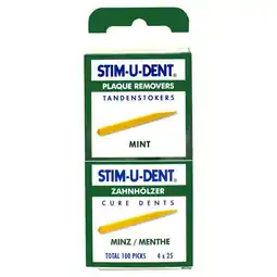 Etos Stim-u-dent Mint Tandenstokers aanbieding