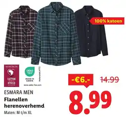 Lidl Esmara Men Flanellen Herenoverhemd aanbieding