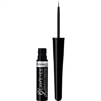 Etos Rimmel London Glam'Eyes Professional Eyeliner 001 Black Glamour aanbieding