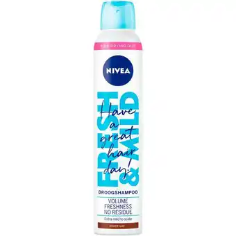 Etos NIVEA Fresh Revive 3-In-1 Droogshampoo Voor Donker Haar 200 ML aanbieding