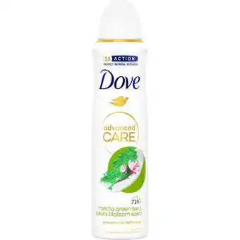 Etos Dove Advanced Care Matcha & Sakura Anti-transpirant Deodorant Spray 150 ML aanbieding