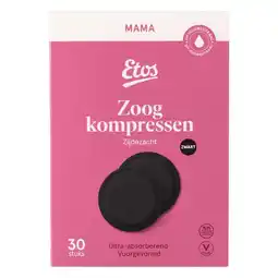 Etos Etos Zoogcompressen Zwart 30 stuks aanbieding