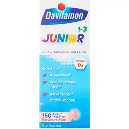 Etos Davitamon Junior 1-3 Smelttabletjes Aardbei aanbieding