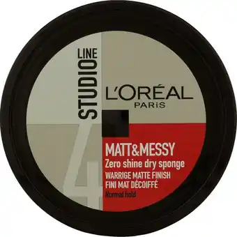 Etos L'Oréal Paris Studio Line Matt & Messy Zero Shine Dry Sponge 150 ML aanbieding