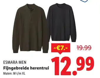 Lidl Esmara Men Fijngebreide Herentrui aanbieding
