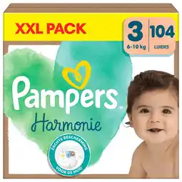 Etos Pampers Harmonie XXL Pack Luiers Maat 3 6-10 KG 104 Stuks aanbieding