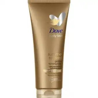 Etos Dove DermaSpa Summer Revived Medium-Dark Bodylotion 200 ML aanbieding
