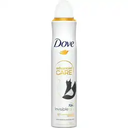Etos Dove Advanced Care Invisible Dry Anti-Transpirant Deodorant Spray 200 ML aanbieding