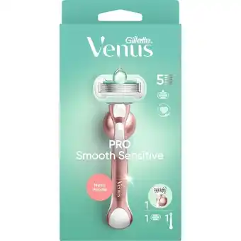 Etos Gillette Venus Deluxe Smooth Sensitive Rose Gold Scheersysteem 5 Blades aanbieding