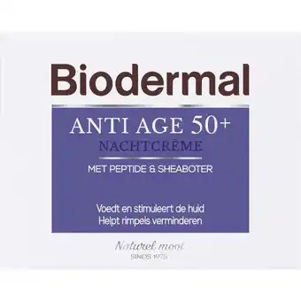 Etos Biodermal Anti Age 50+ Nachtcrème 50 ML aanbieding