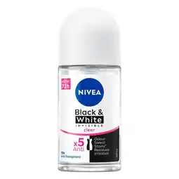 Etos NIVEA Black & White Invisible Original Deodorant Roller 50 ML aanbieding