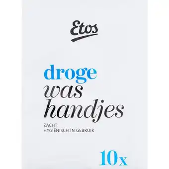 Etos Etos Droge Washandjes 10 stuks aanbieding