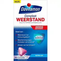Etos Davitamon Compleet Weerstand Forte 50 Kauwtabletten aanbieding