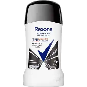 Etos Rexona Woman Advanced Protection Invisible B&W Deodorant Stick 50 ML aanbieding