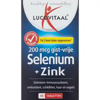 Etos Lucovitaal Selenium + Zink Tabletten 45 Stuks aanbieding