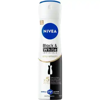 Etos NIVEA Black & White Invisible Silky Smooth Deodorant Spray 150 ML aanbieding