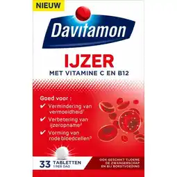 Etos Davitamon Ijzer Vit C & B12 aanbieding