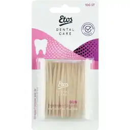 Etos Etos Dental Care Houten Tandenstokers Dun 100 stuks aanbieding
