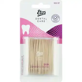 Etos Etos Dental Care Houten Tandenstokers Dun 100 stuks aanbieding