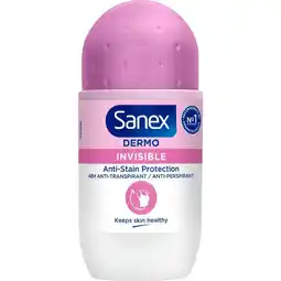 Etos Sanex Dermo Invisible Deodorant Roller 50 ML aanbieding