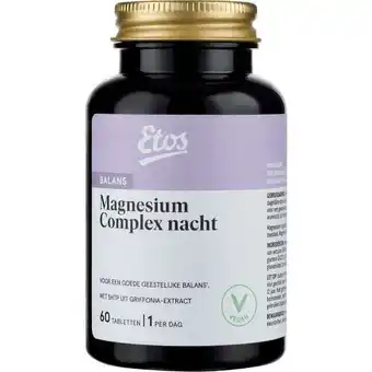 Etos Etos Magnesium Complex Nacht 60 tabletten aanbieding