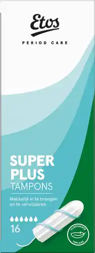 Etos Etos Tampons Super Plus 16 stuks aanbieding