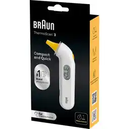 Etos Braun ThermoScan 3 Oorthermometer High Speed IRT3030 aanbieding