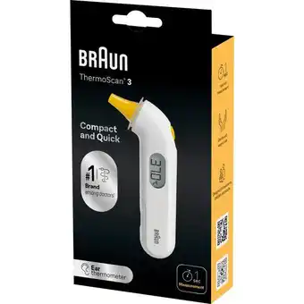 Etos Braun ThermoScan 3 Oorthermometer High Speed IRT3030 aanbieding
